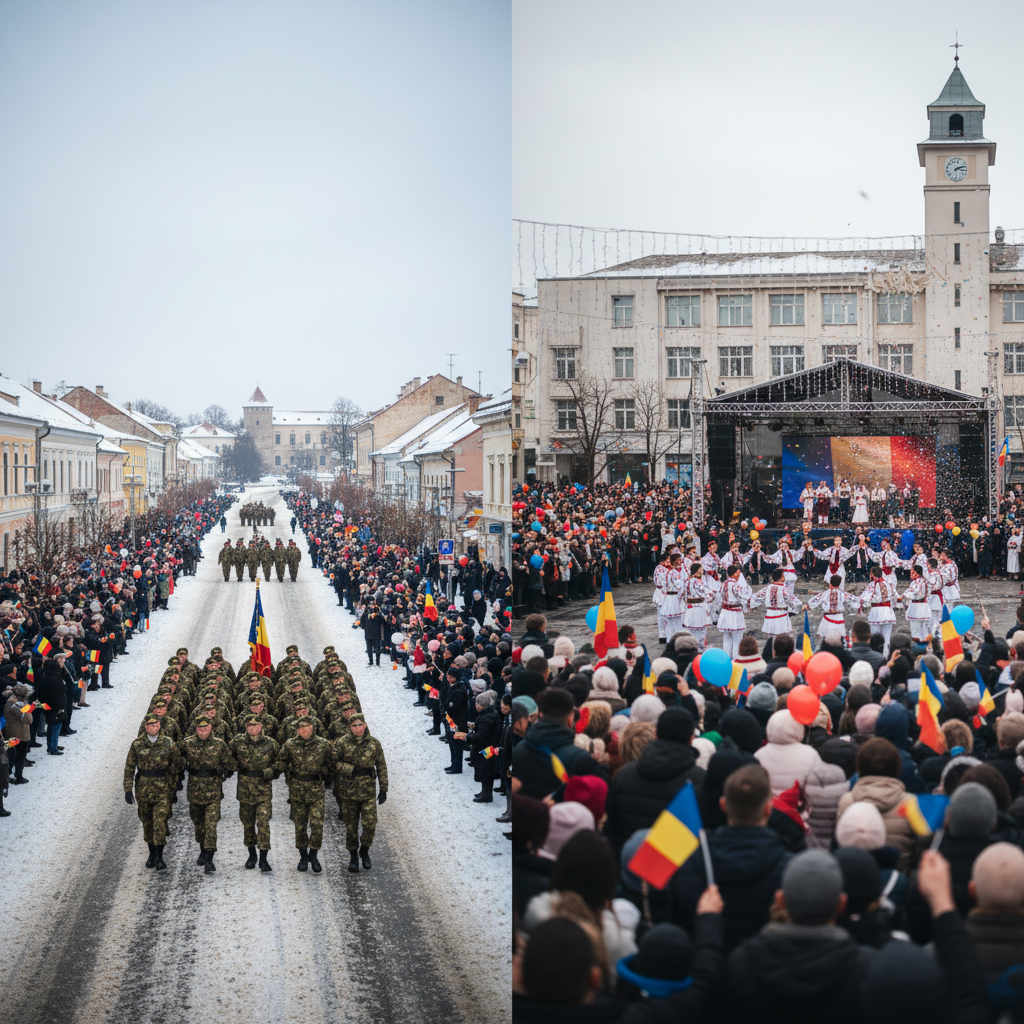 1 Decembrie – Sărbătoarea Zilei Naționale a României în Șimleu Silvaniei și Zalău