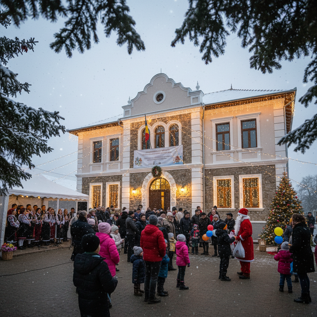 Căminul Cultural din Marca, renovat integral și inaugurat cu concert de colinde și surprize pentru copii