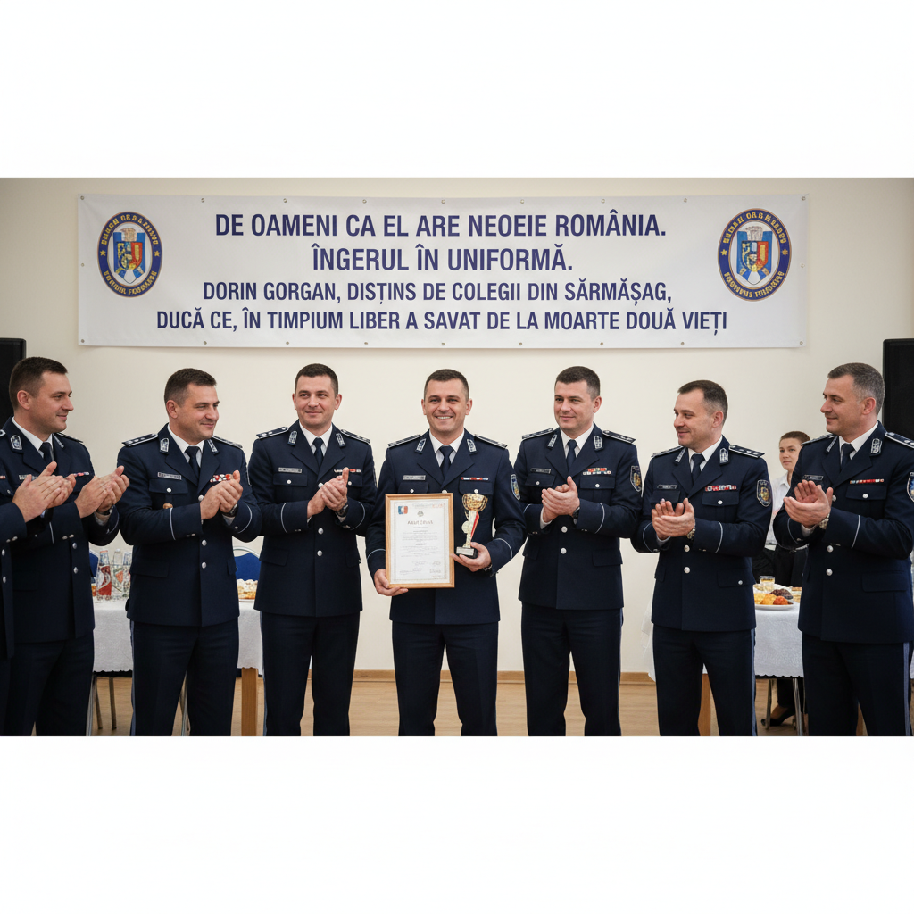 Dorin Gorgan, îngerul în uniformă care a salvat două vieți în timpul liber