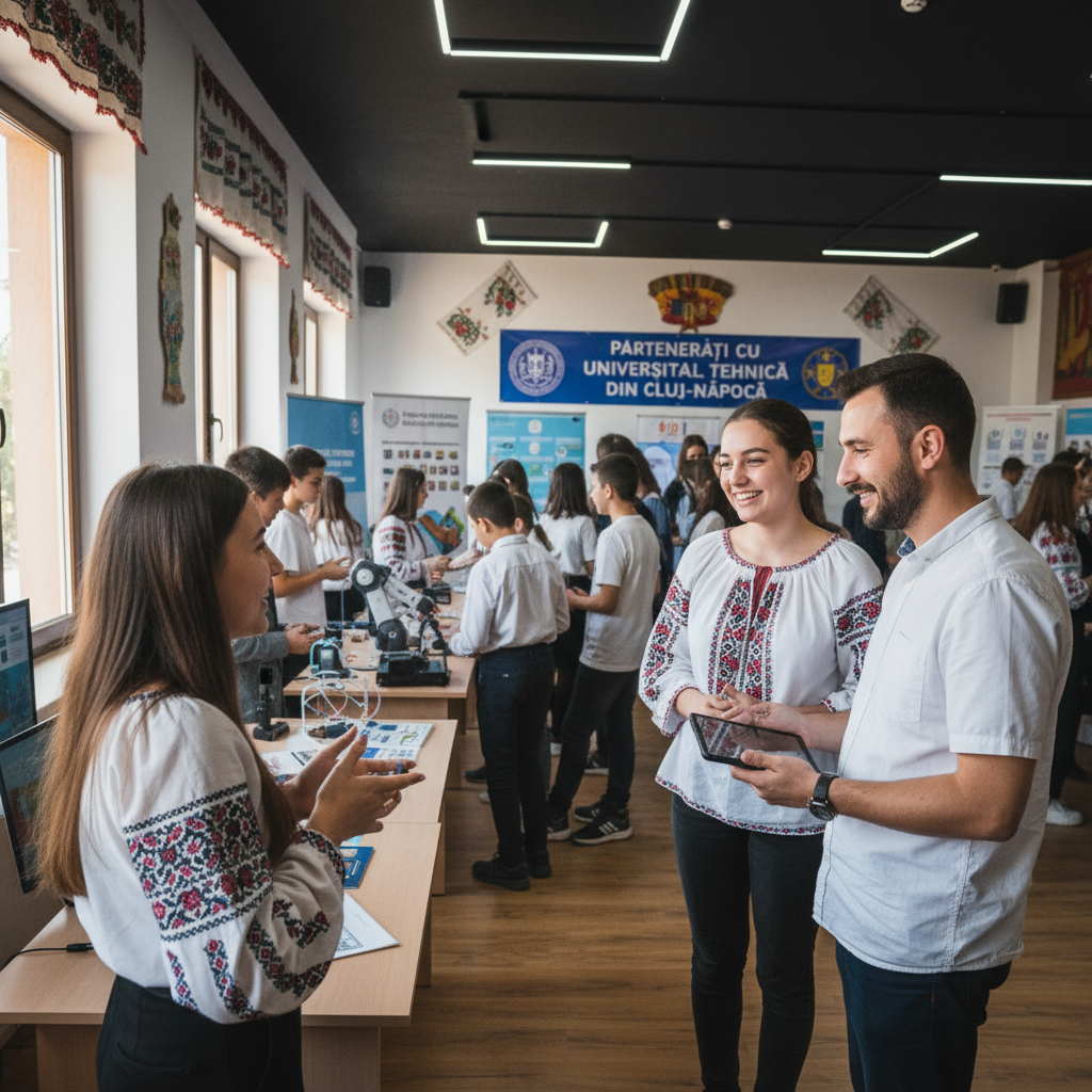 Ileanda a organizat un eveniment educațional inedit în colaborare cu Universitatea Tehnică din Cluj-Napoca