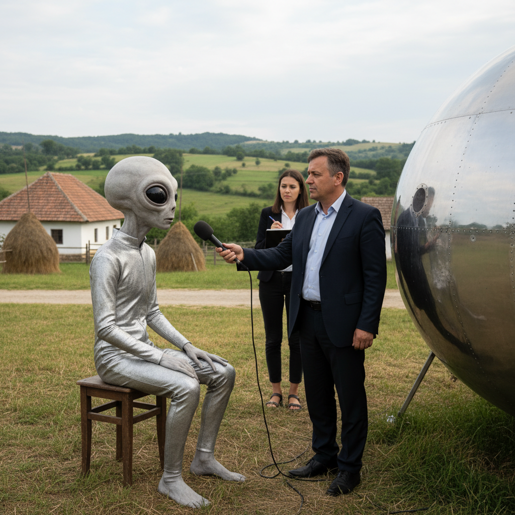 Interviu Exclusiv cu Extraterestrul din Filmul Românesc Vasile şi Naveta Spațială