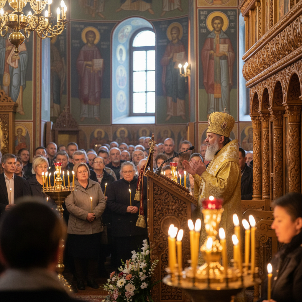 Lumina Crăciunului transmisă de Preasfințitul Benedict, episcopul Sălajului