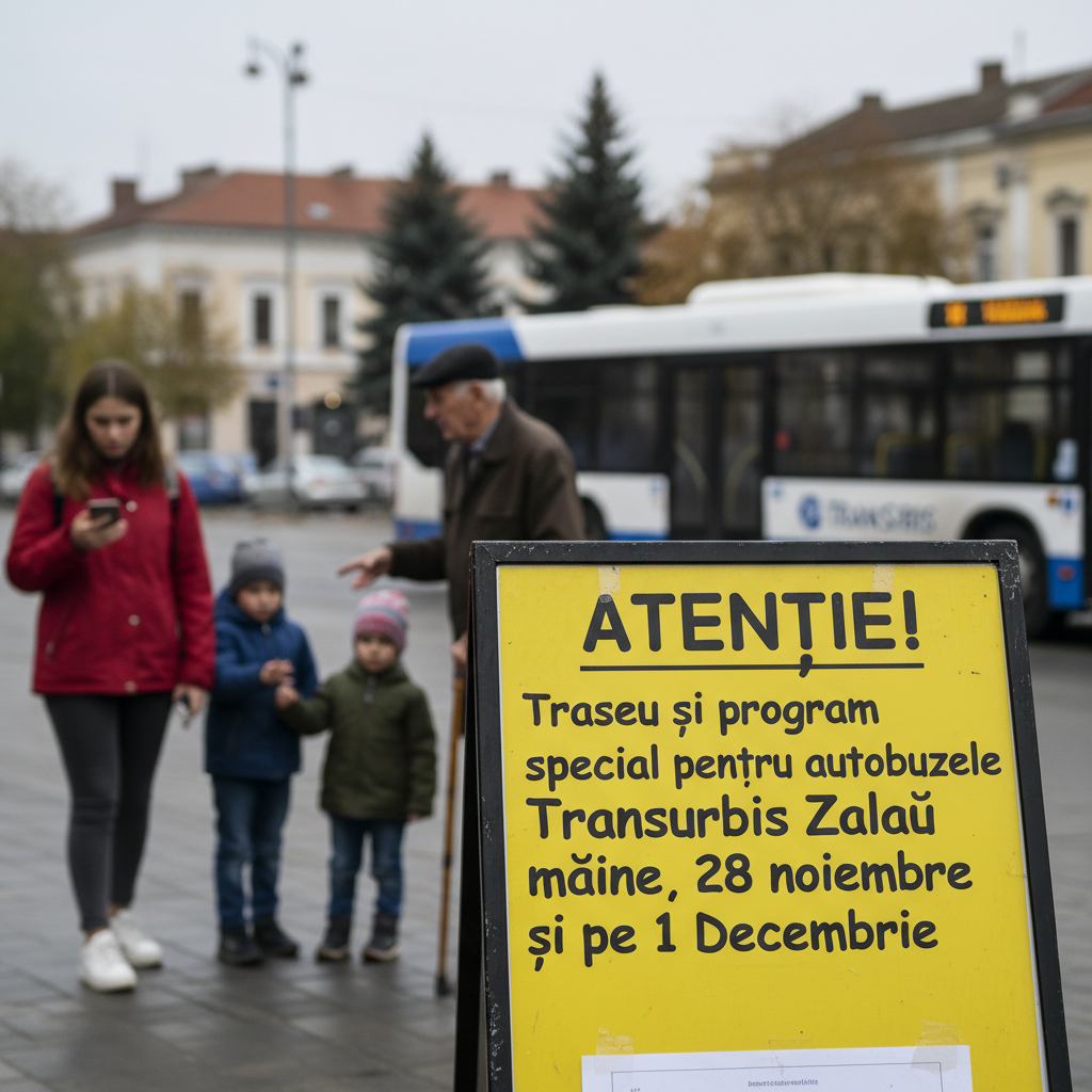 Program și traseu speciale pentru autobuzele Transurbis în 28 noiembrie și 1 Decembrie