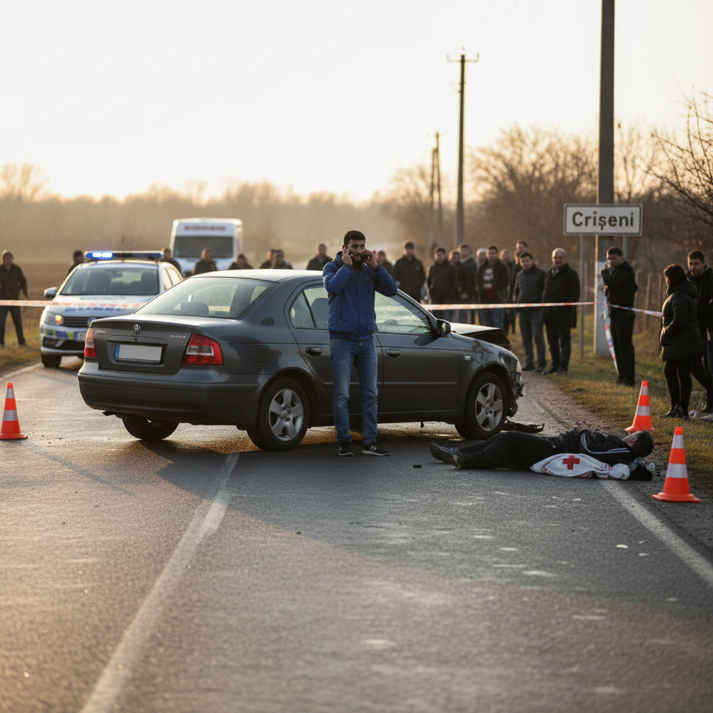 Șofer pakistanez a lovit un bărbat din Zalău care traversa neregulamentar
